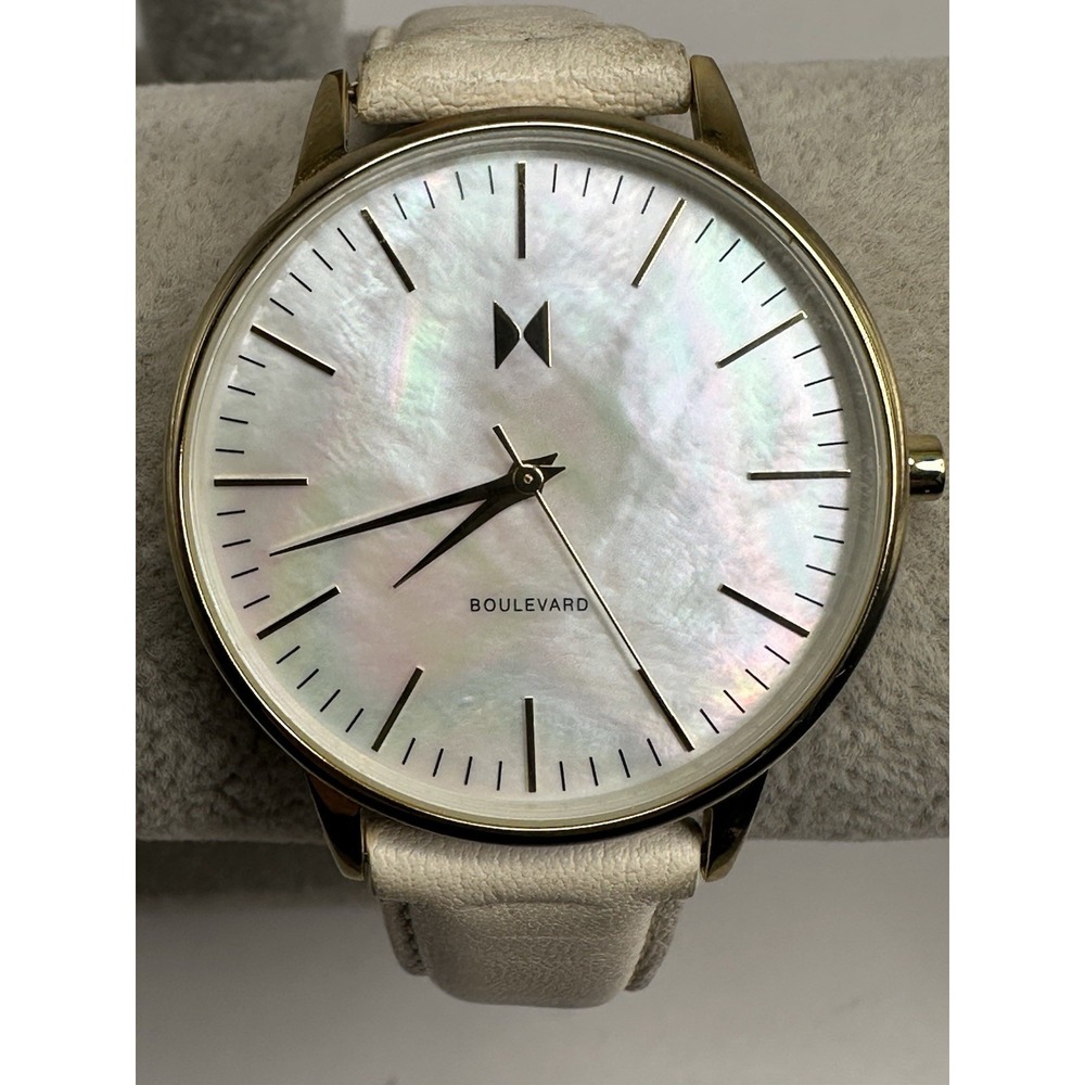 MVMT Women's Watch with White and Gold Accents